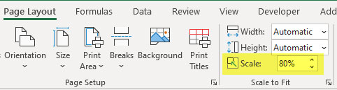 Excel screenshot