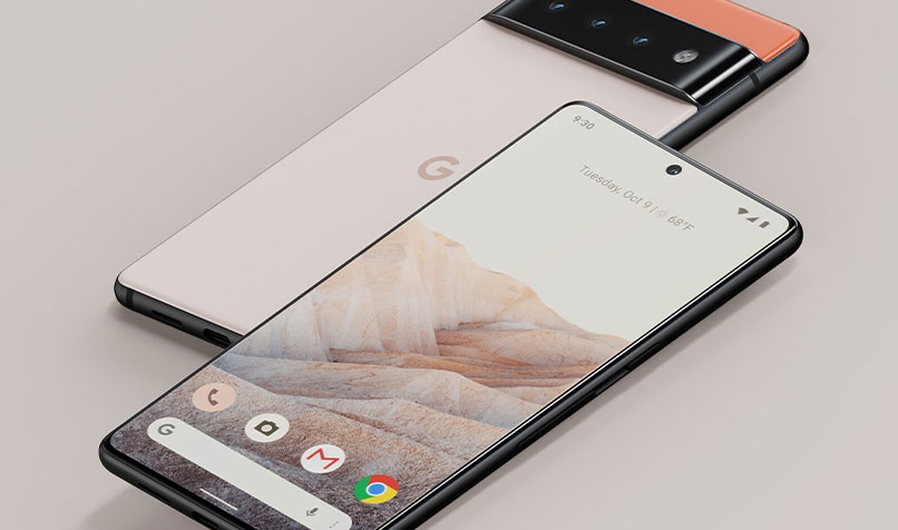 Google pixel front and back
