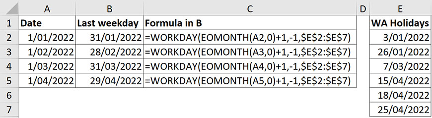 Excel screenshot