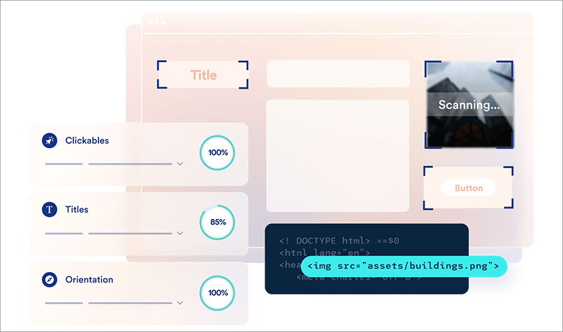 Screen shots of accessiBe