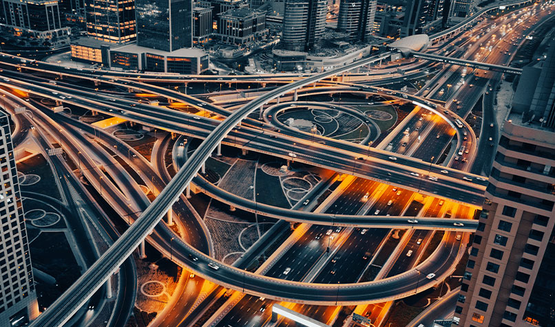 Dubai roads city