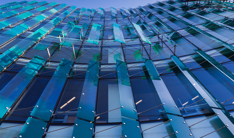 Outside building
