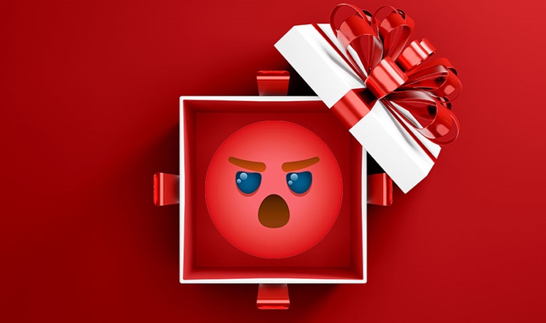 Present emoji in box
