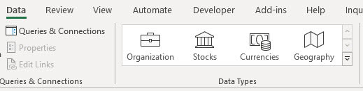 Excel screenshot