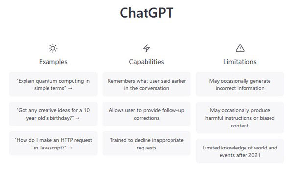 ChatGPT Screenshot