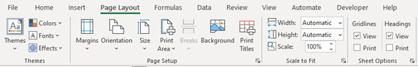 Excel screenshot