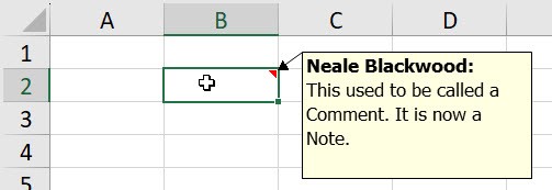 Excel screenshot