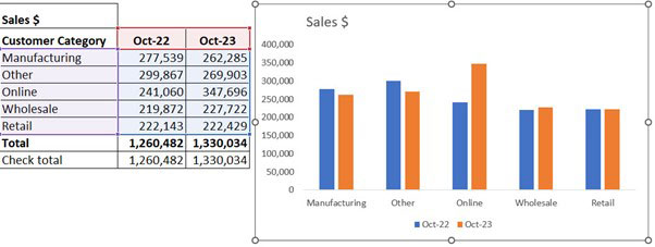 Excel screenshot