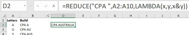 Excel screenshot