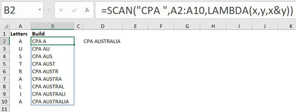Excel screenshot