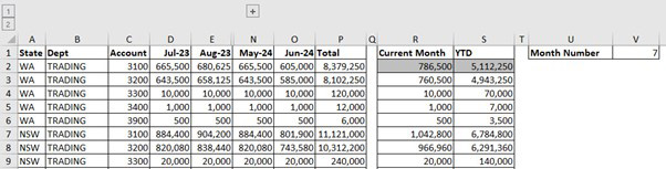 Excel screenshot