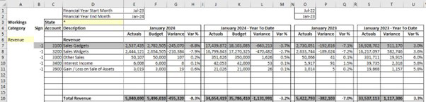 Excel screenshot