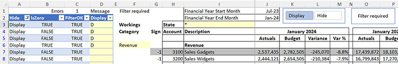 Excel screenshot