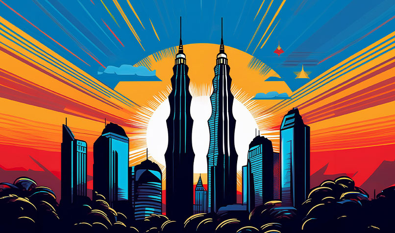 Illustration Petronas towers