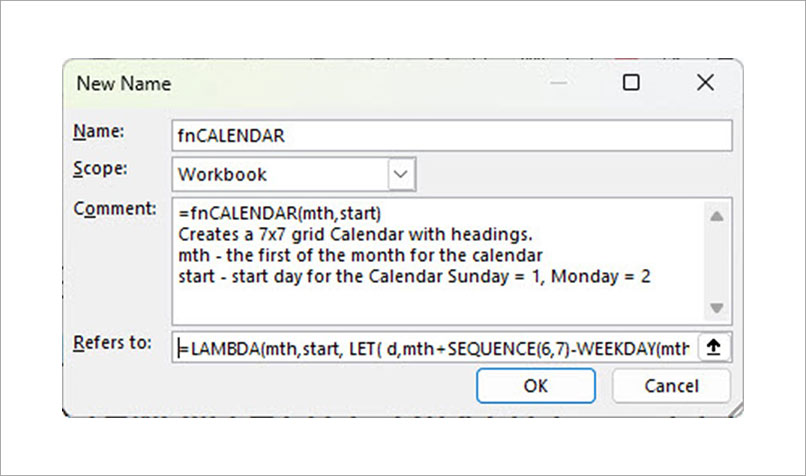 Excel screenshot