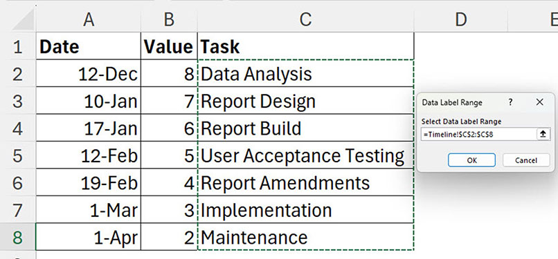 Excel screenshot