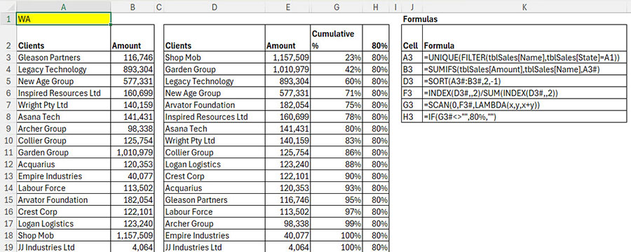 Excel screenshot