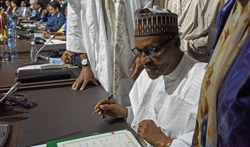 Muhammadu Buhari signs African Continental Free Trade Area