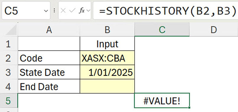 Excel screenshot