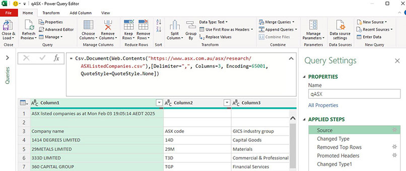 Excel screenshot