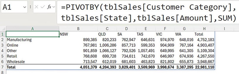 Excel screenshot
