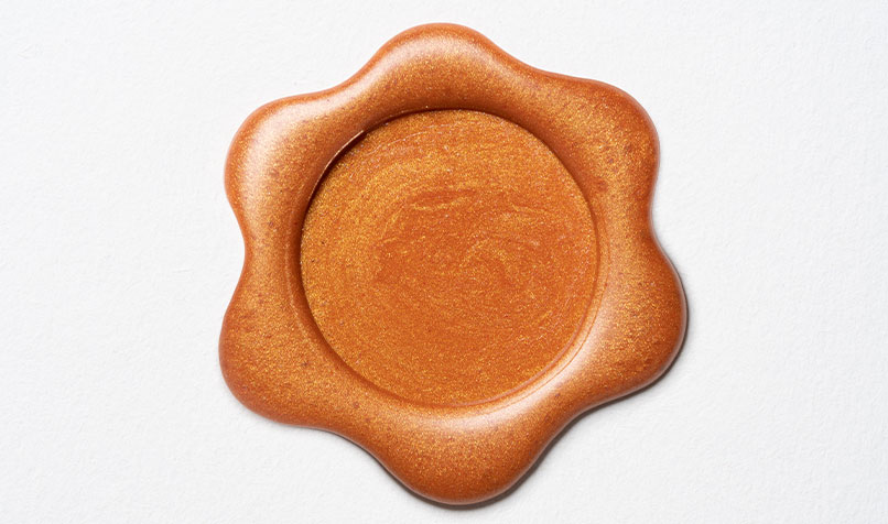 Gold wax seal