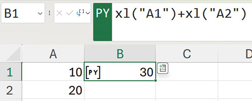 Excel screenshot
