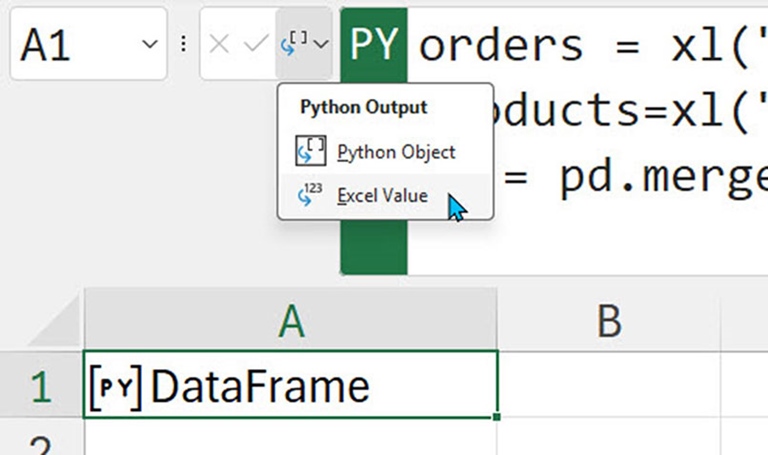 Excel screenshot