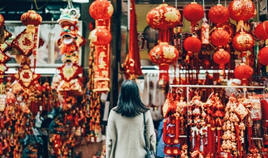 Chinese new year decorations hong kong