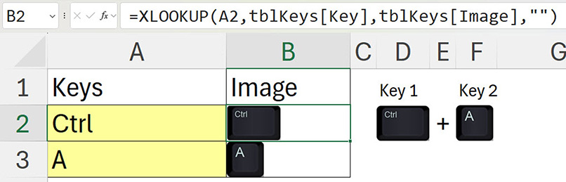 Excel screenshot