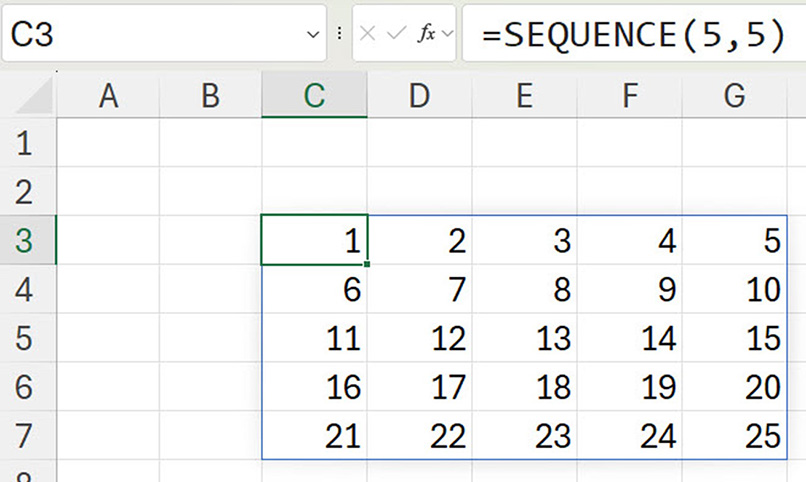Excel screenshot