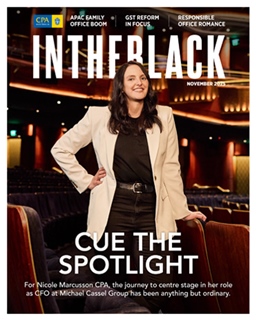 INTHEBLACK magazine cover November 2025