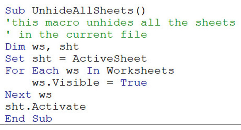 Excel screenshot