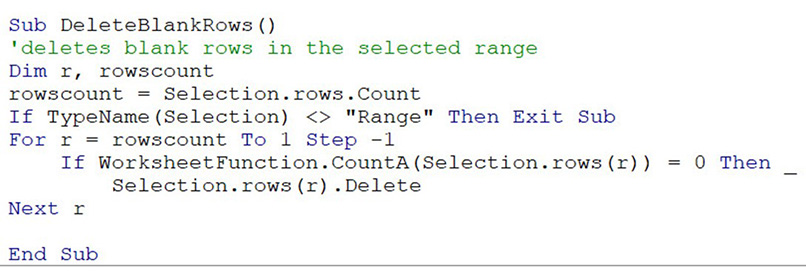 Excel screenshot