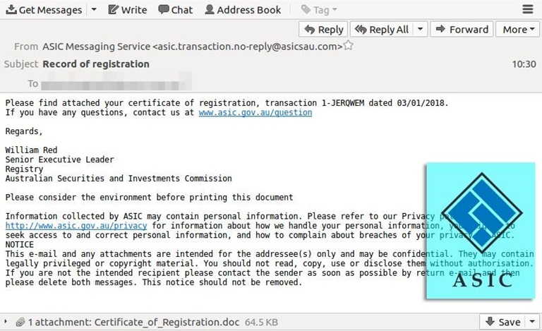 phising email