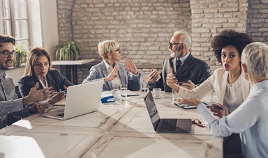 Business discussion office