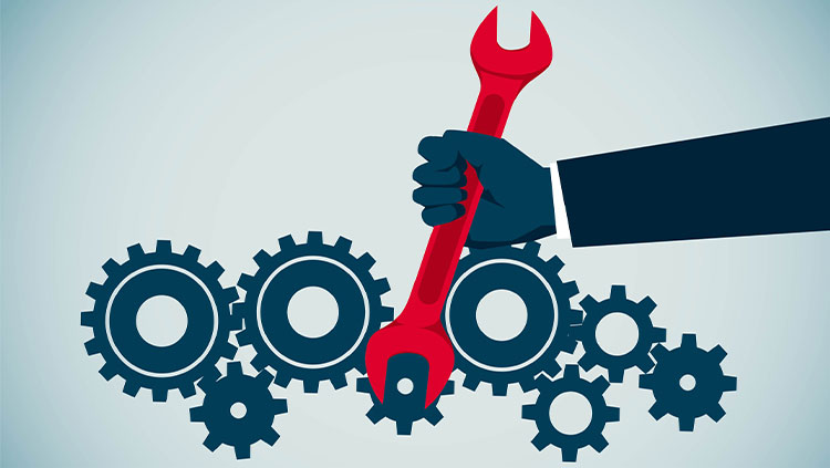 Holding wrench mechanical gears