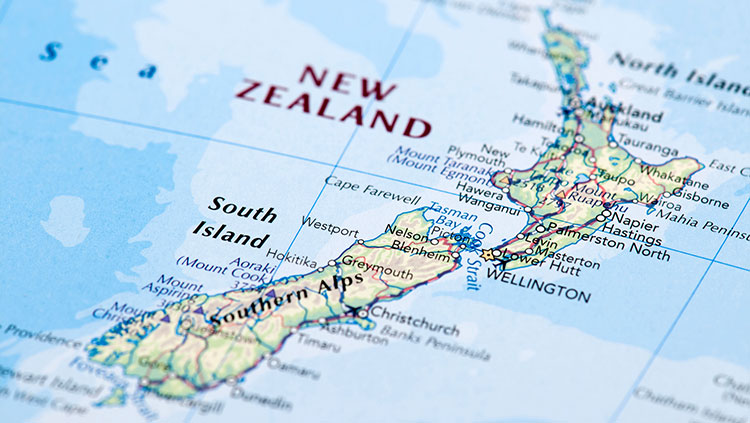 map new zealand