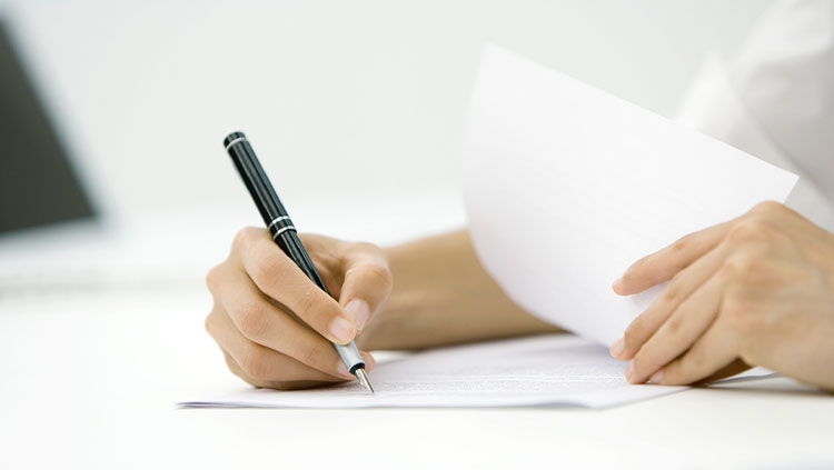 Person signing documents