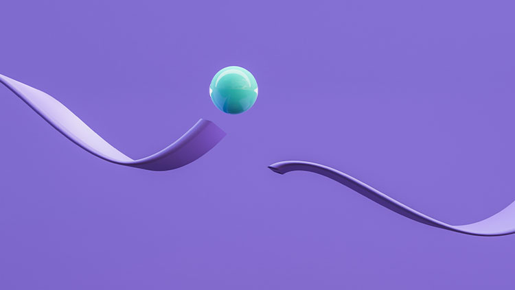 Curved path broken section ball rolling