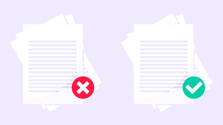 Rejected and approved application