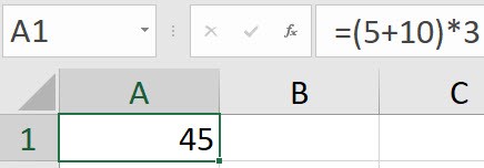 Excel screenshot