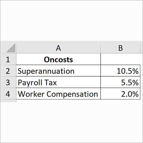 Excel screenshot