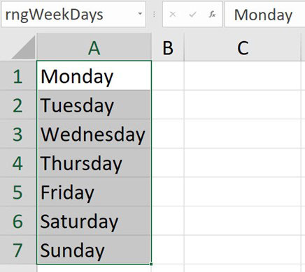 Excel screenshot