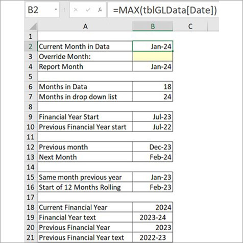 Excel screenshot