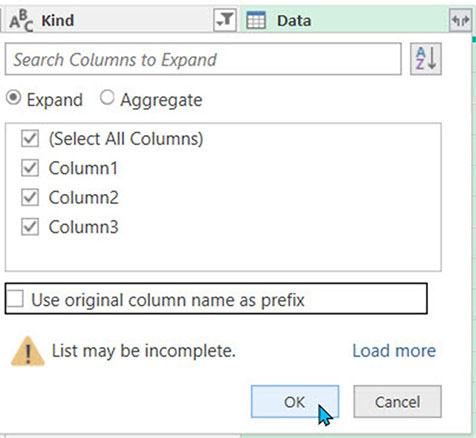 Excel screenshot