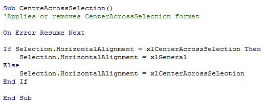 Excel screen shot