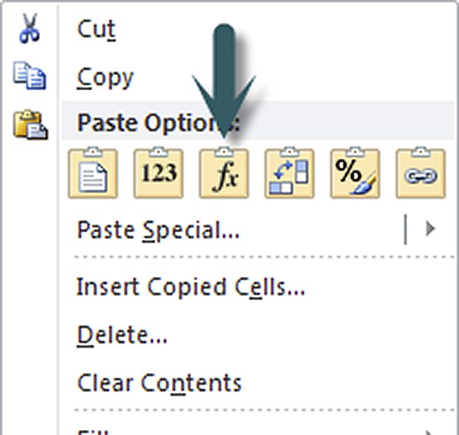 Excel screenshot