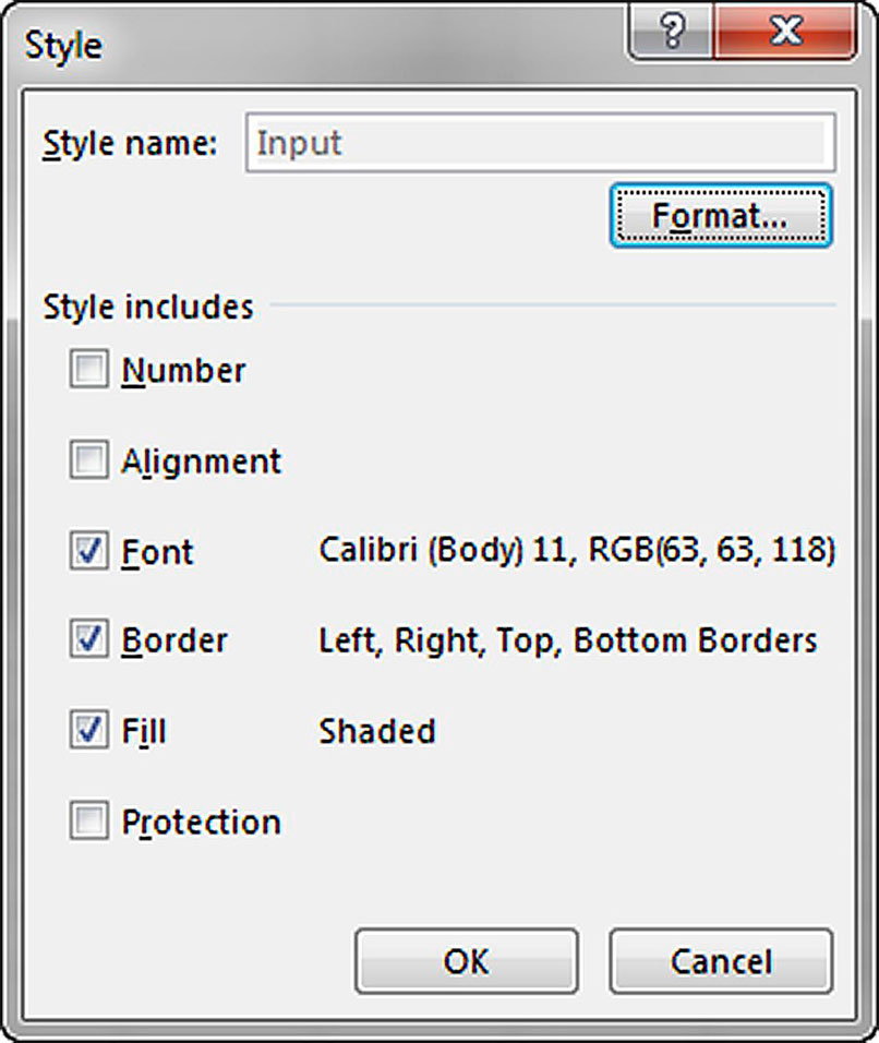 Excel screenshot