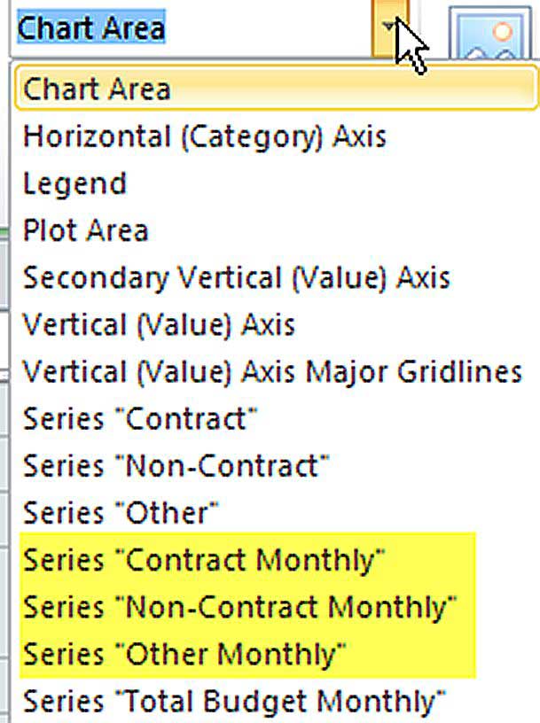 Excel screen shot